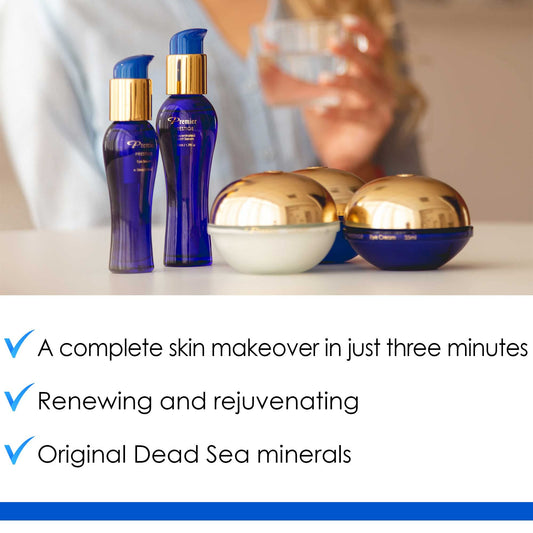 Premier Dead Sea Refining Facial Peeling Gel – Soft & Gentle Face Scrub, Classic Collection, Exfoliating Mask, 2.04 fl oz