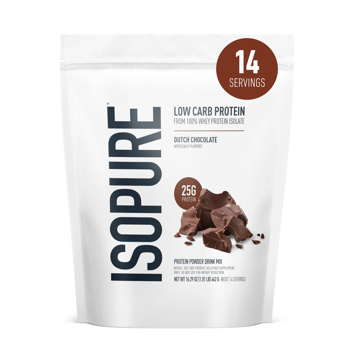 Isopure Zero Carb Whey Isolate Protein Powder, Creamy Vanilla 3 LB