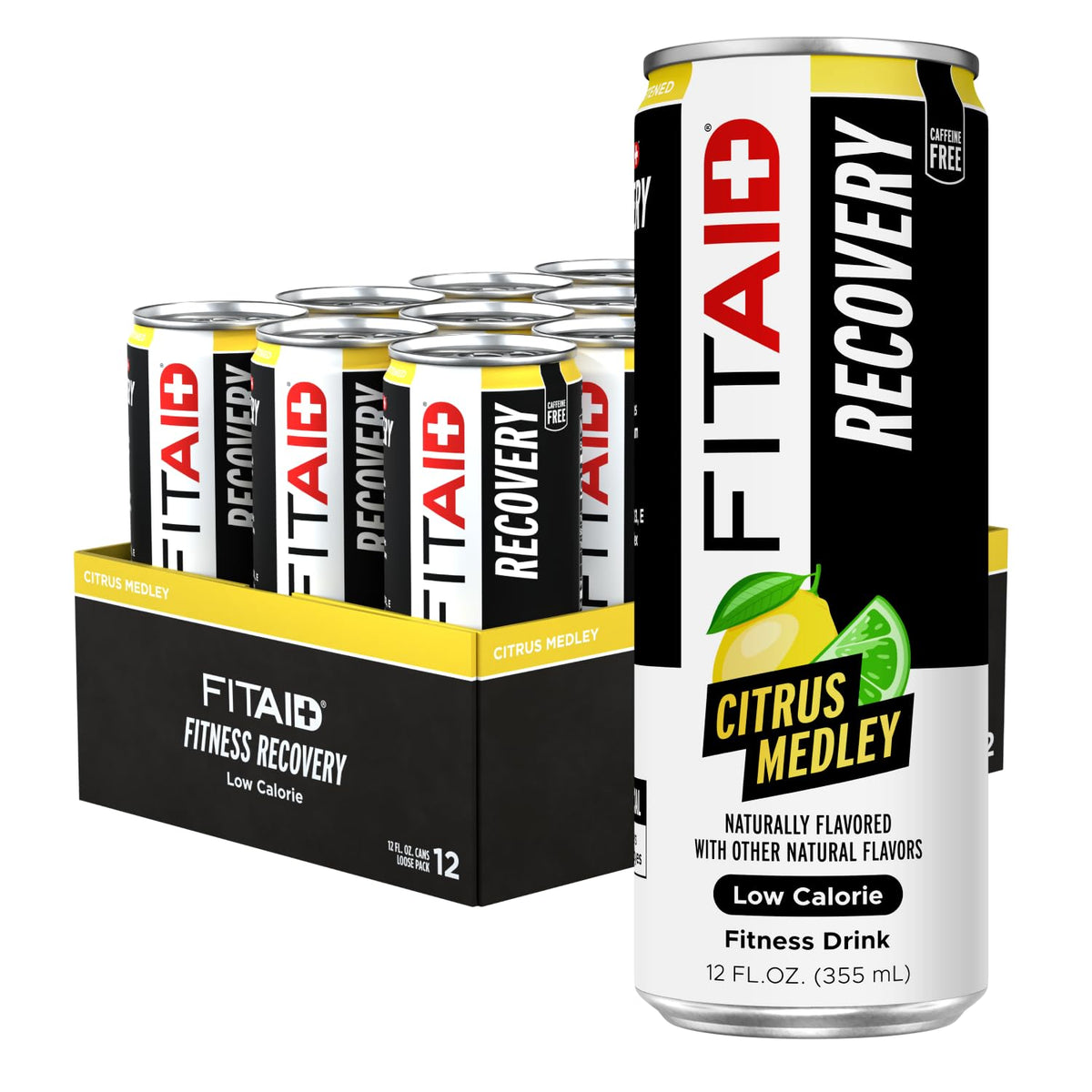 FITAID Post Workout Recovery Drink, Citrus Medley, 12 fl oz (24-Pack)