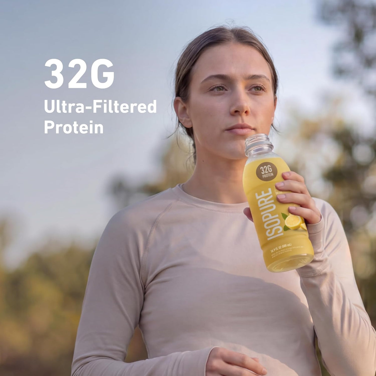 Isopure Zero Carb Clear Protein Drink, Lemonade 12 Count