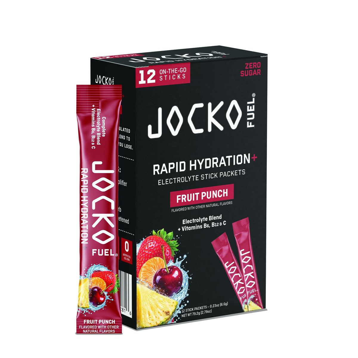 Jocko Fuel Hydrate Electrolyte Powder Packets, Lemon Lime | 16 Packets