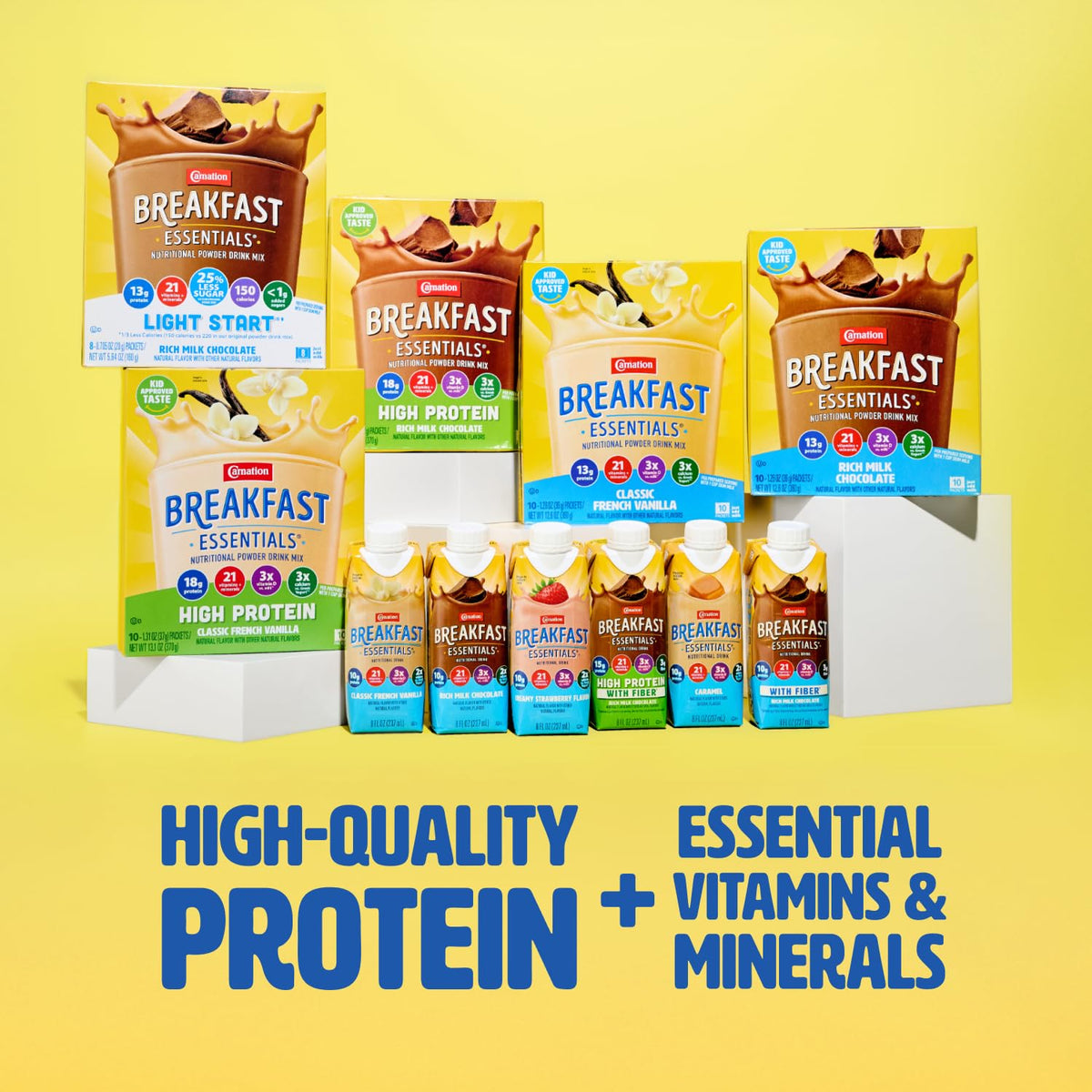 Carnation Breakfast Essentials Original Nutritional Drink, Caramel, 24 pk
