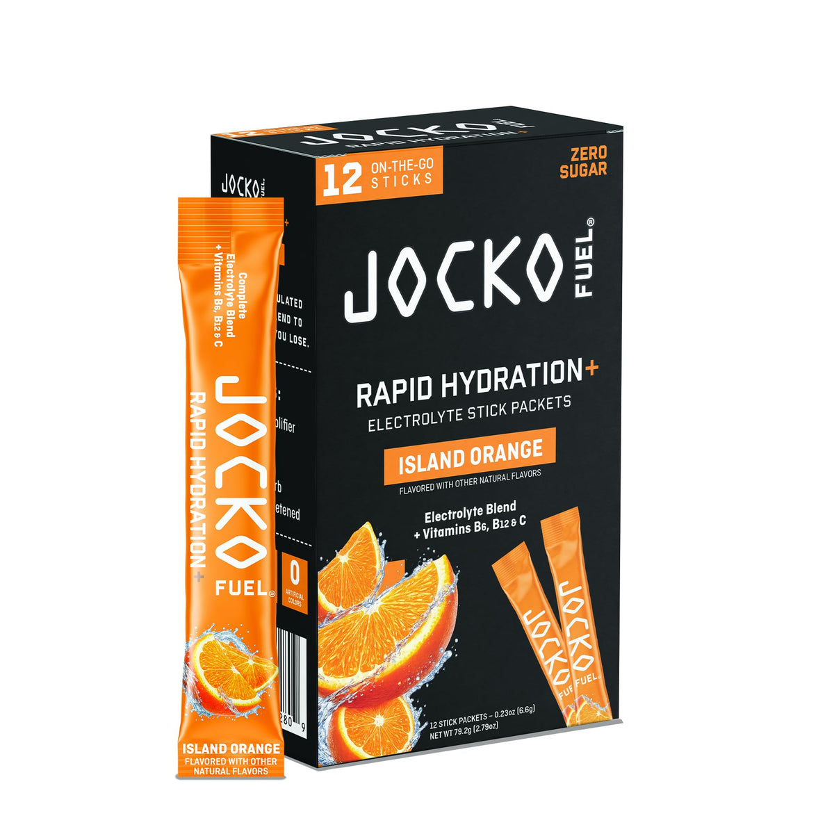 Jocko Fuel Hydrate Electrolyte Powder Packets, Lemon Lime | 16 Packets