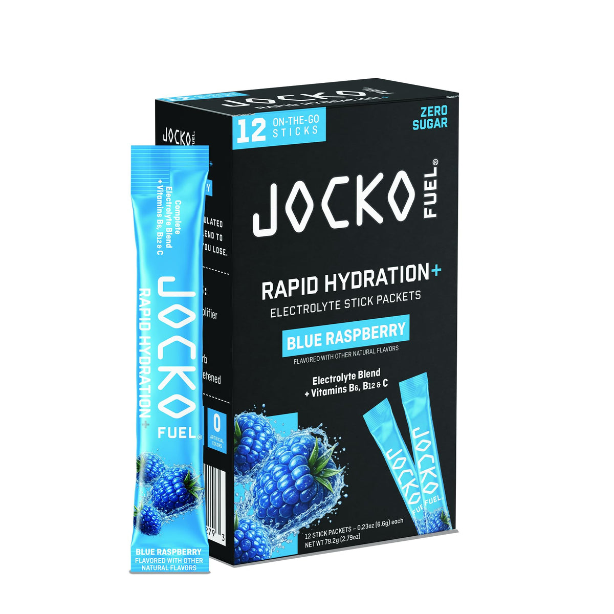 Jocko Fuel Hydrate Electrolyte Powder Packets, Lemon Lime | 16 Packets