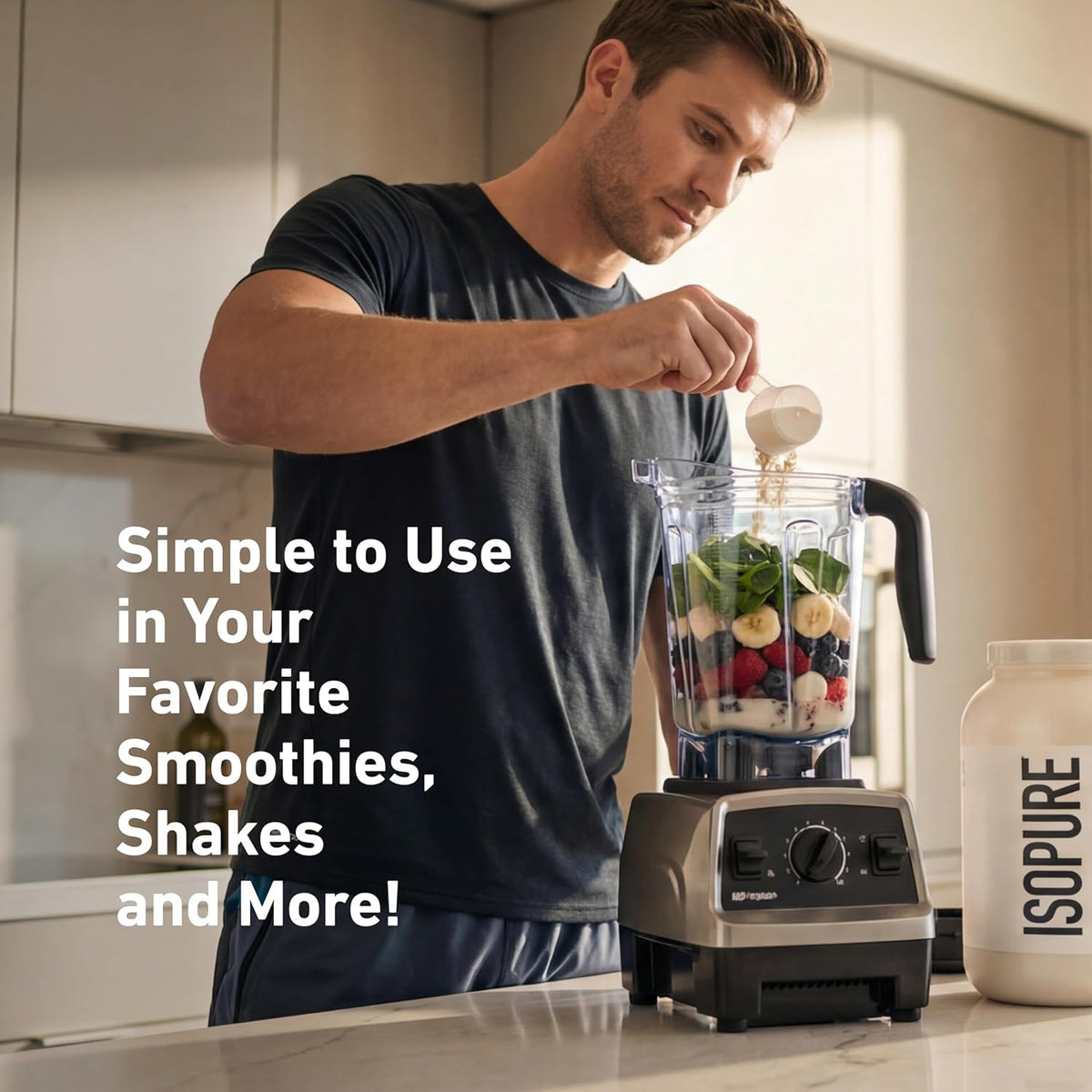 Isopure Zero Carb Whey Isolate Protein Powder, Creamy Vanilla 3 LB