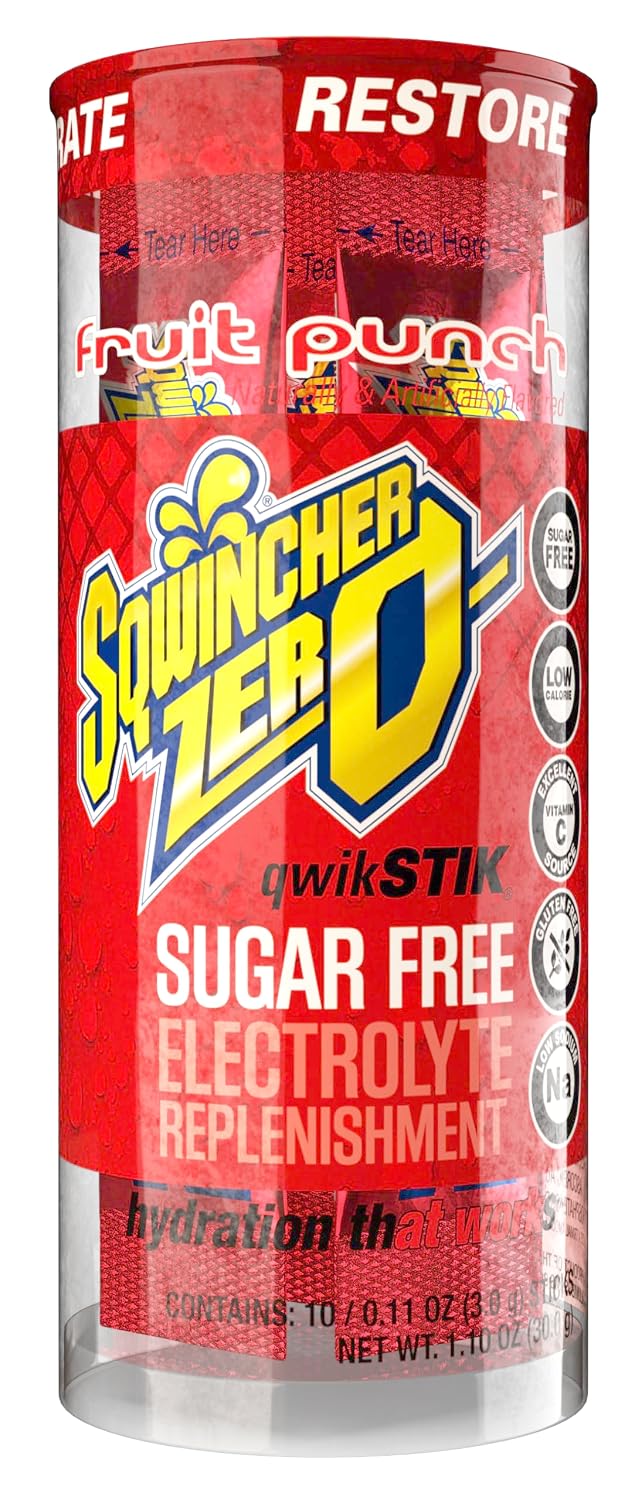 Sqwincher Qwik Stik, Sugar Free, Assorted Flavors, .11oz Packet, 200 Pack