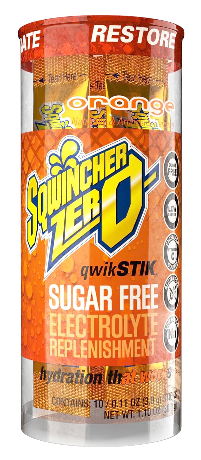 Sqwincher Qwik Stik, Sugar Free, Assorted Flavors, .11oz Packet, 200 Pack