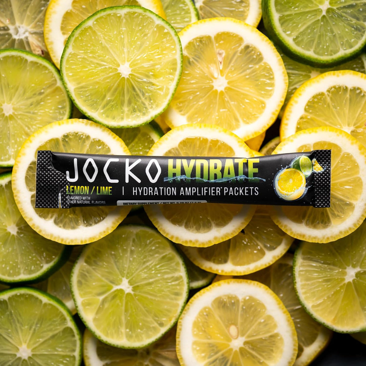 Jocko Fuel Hydrate Electrolyte Powder Packets, Lemon Lime | 16 Packets
