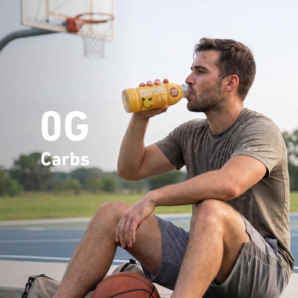 Isopure Zero Carb Clear Protein Drink, Lemonade 12 Count